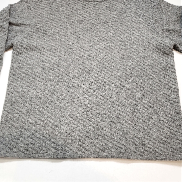 Vintage 100% Lambswool Diagonal Knit Sweater Eastside Westside - Picture 2 of 6